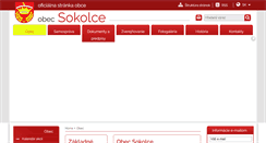 Desktop Screenshot of obecsokolce.sk